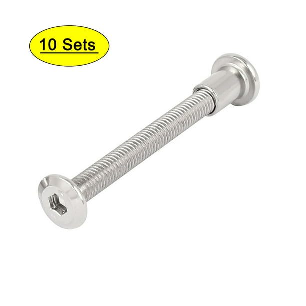 pack of 25 countersunk slot bolt bolts screw Machine screws with nuts M6 x 60